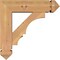 Ekena Millwork Balboa Arts and Crafts Smooth Bracket w/ Offset Brace, Western Red Cedar, 5 1/2"W x 18"D x 18"H BKT0604X18X18BOA03SWR - alternate 2